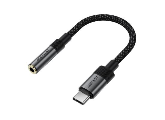 ACEFAST J12 USB-C to 3.5mm Audio Adapter High-Fidelity Audio Converter - Black